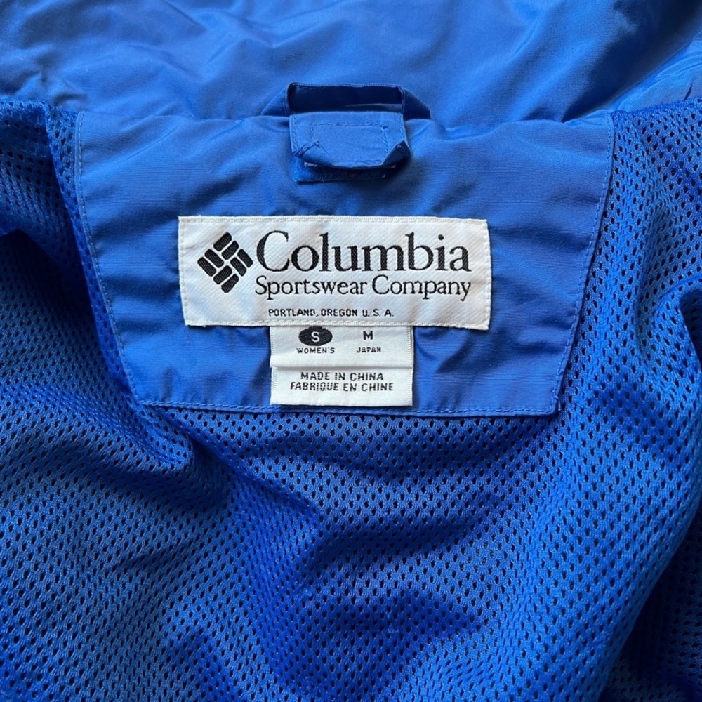 Vintage Columbia Sportswear Blue Black Outdoor Jacket Women’s Size Small - Picture 11 of 16